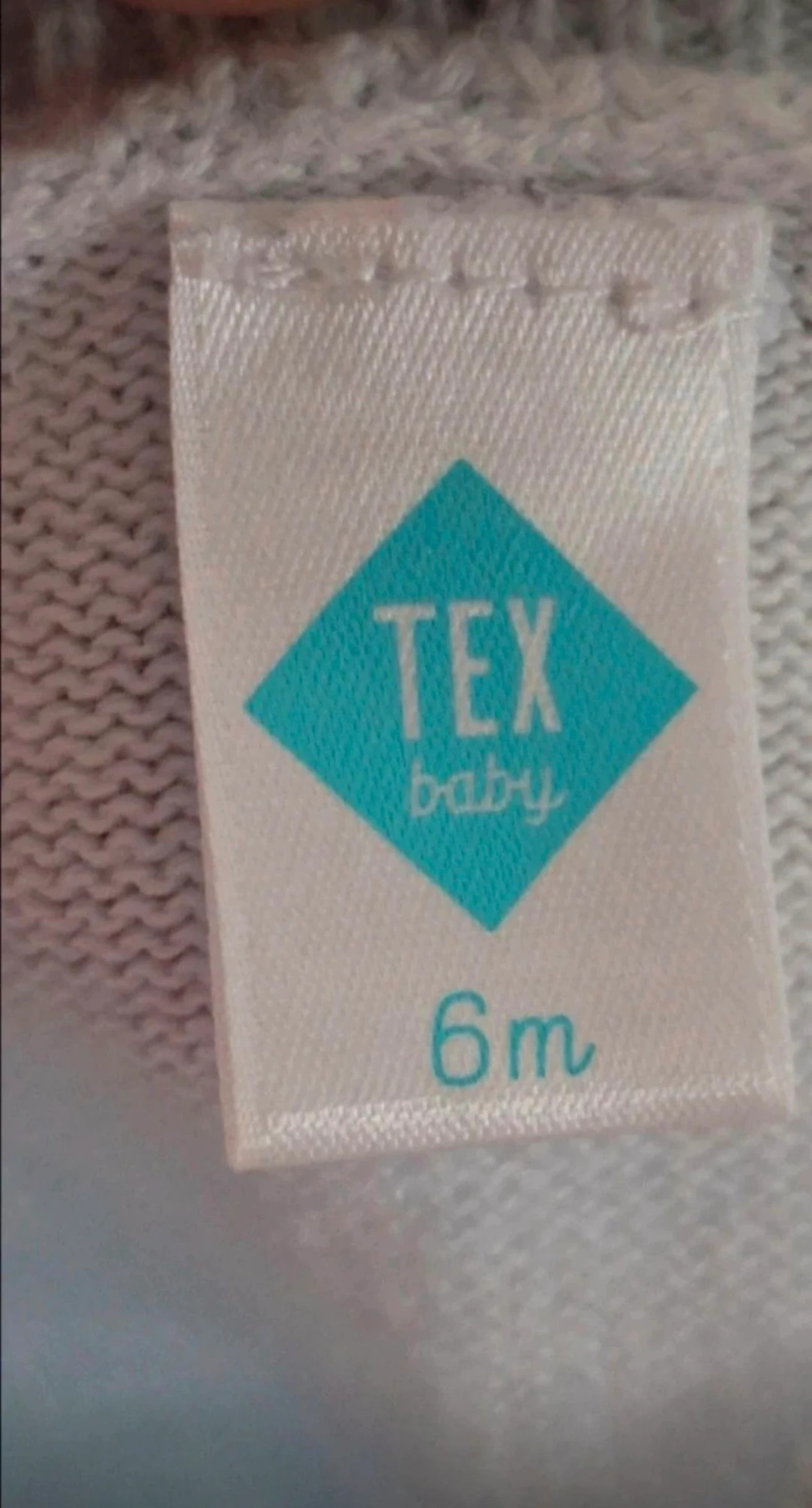 Baby sweater, light blue color, size 6 months – photo 3